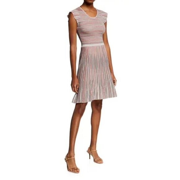 Emporio Armani Multicolor Tubular Knit Dress  size 42 - Picture 2 of 10